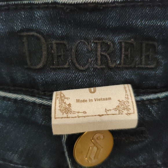 Decree Blue Denim Skinny Jean's 0 - Picture 4 of 6